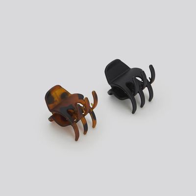 Eco-Friendly Medium Claw 2 pc Set / Black & Tortoise Shell