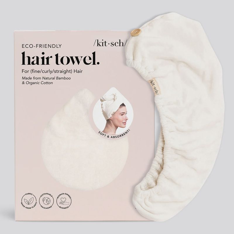 Quick Dry Hair Towel / Ivory