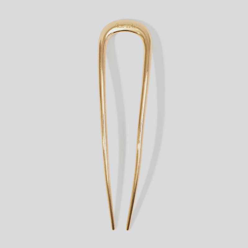 Metal French Hair Pin / Gold