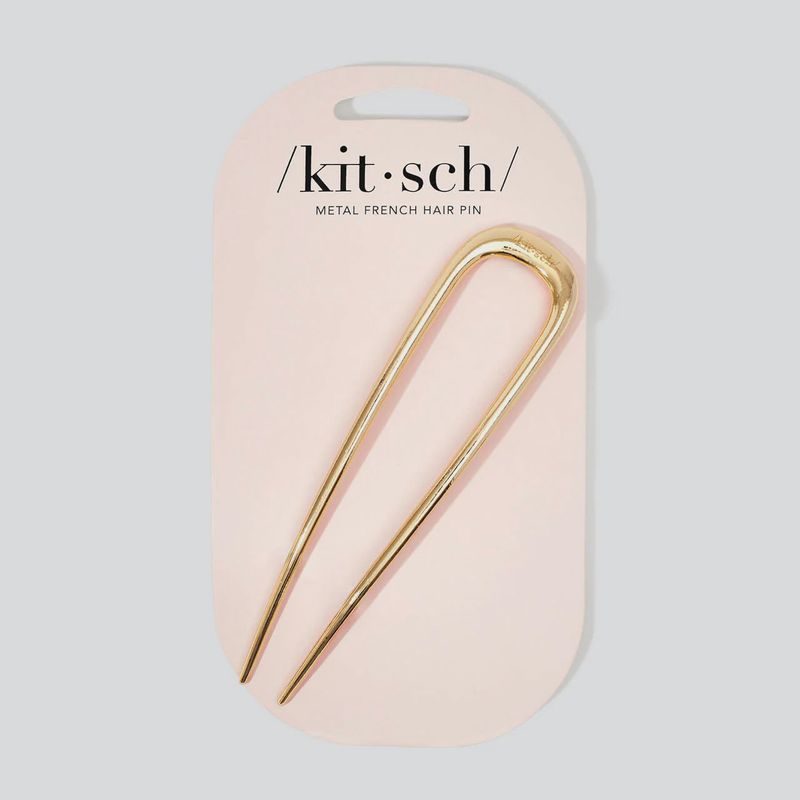 Metal French Hair Pin / Gold