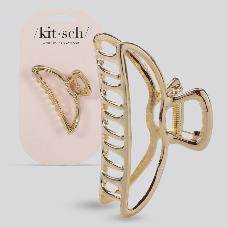 Open Shape Claw Clip / Gold