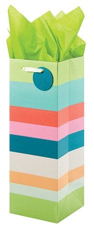 Bottle Bag / Contrast Stripes