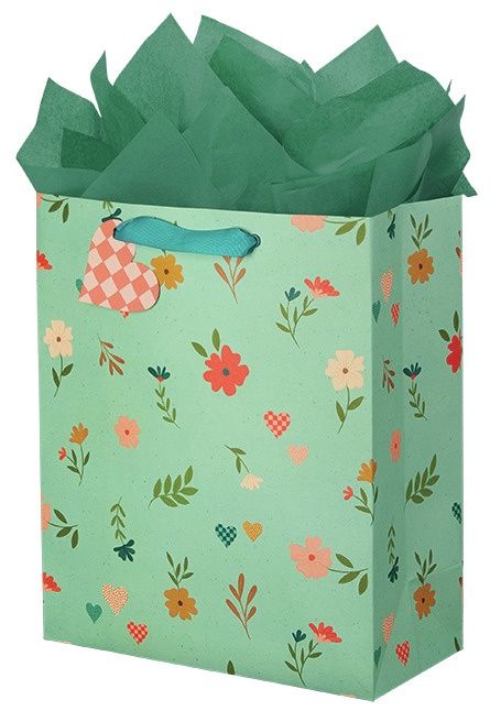 Large Gift Bag / Café Floral