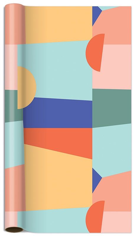 Roll Wrap 5ft / Modern Colour Block