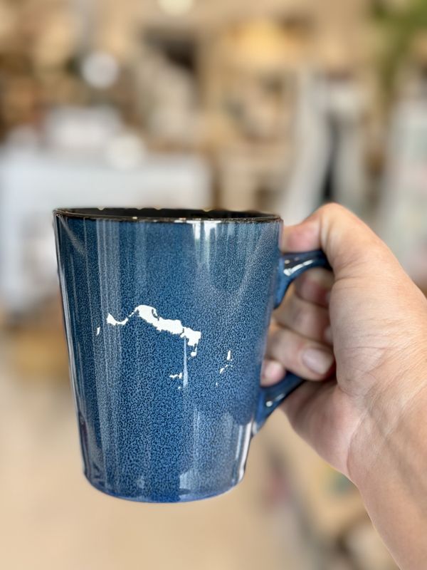 Islands Etched Serenity Mug / Blue