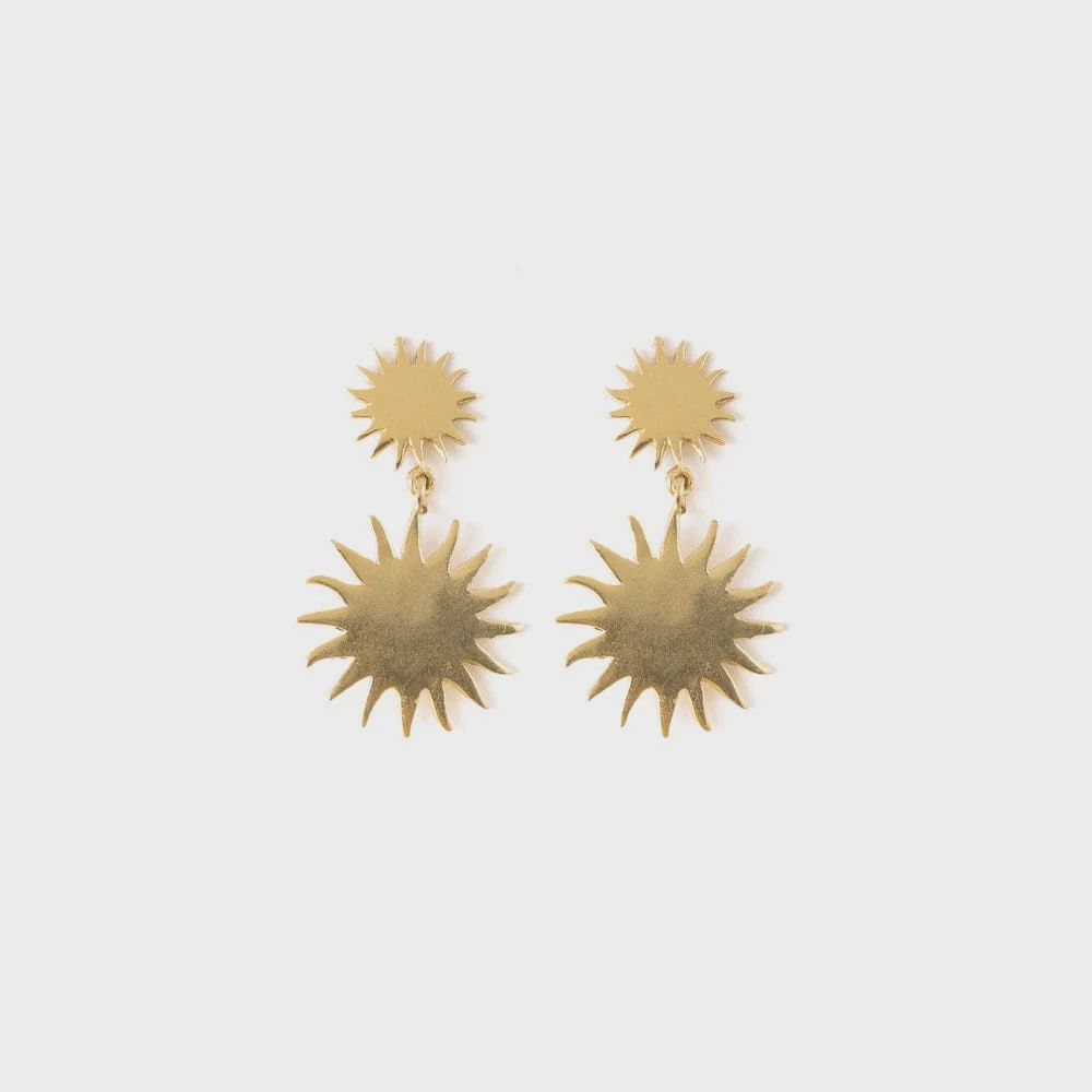 Emery Sunburst Drop Earrings