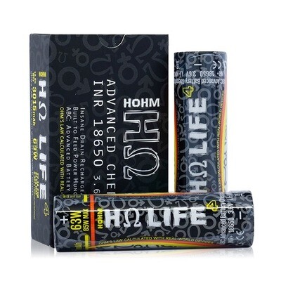 HOHM LIFE 18650 Battery - 2pcs Pack