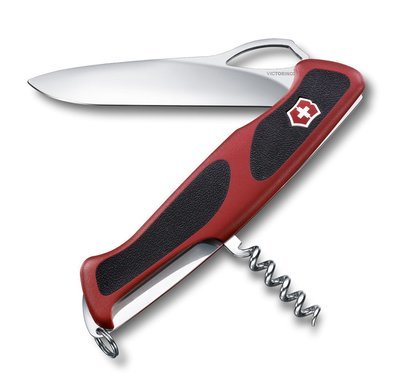 Нож Victorinox RangerGrip 63, 130 мм, 5 функций, красный с черным 0.9523.MC