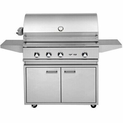 Delta Heat 38” Outdoor Gas Grill with IR Rotisserie & Sear Zone on Grill Base