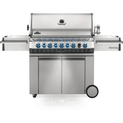 Napoleon Grills Prestige PRO 665 Gas Grill with Infrared Side and Rear Burners, Stainless Steel