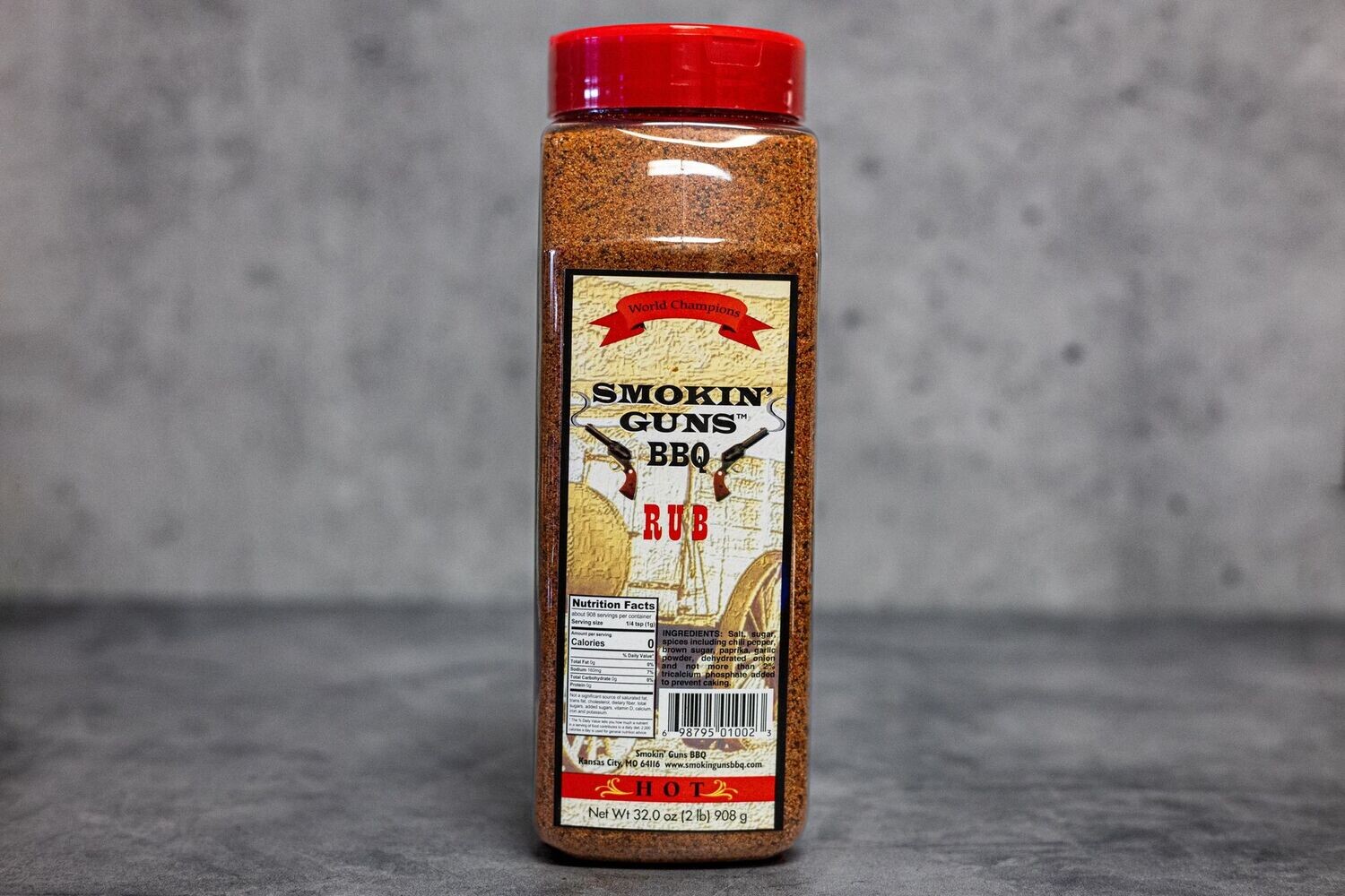 Smokin Guns BBQ Rub Hot (32oz)