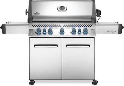 Napoleon Grills Prestige 665 Gas Grill with Infrared Side and Rear Burners, Stainless Steel