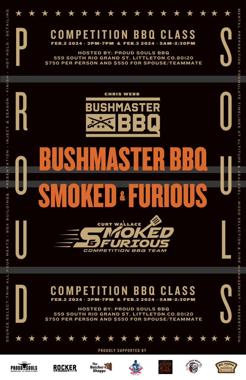 Fri-Sat, Feb 2nd-3rd: Competition BBQ Class w/ Bushmaster BBQ & Smoked & Furious - Littleton