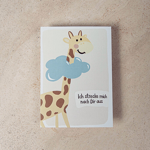 Kinderkarte Giraffe