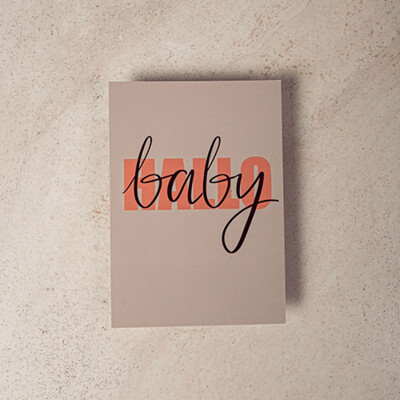 Postkarte "Hallo Baby"
