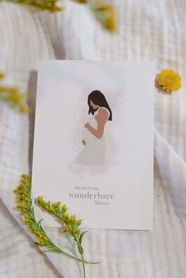 Postkarte "Wunderbare Mutter"