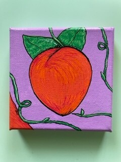 "Peach" Canvas
