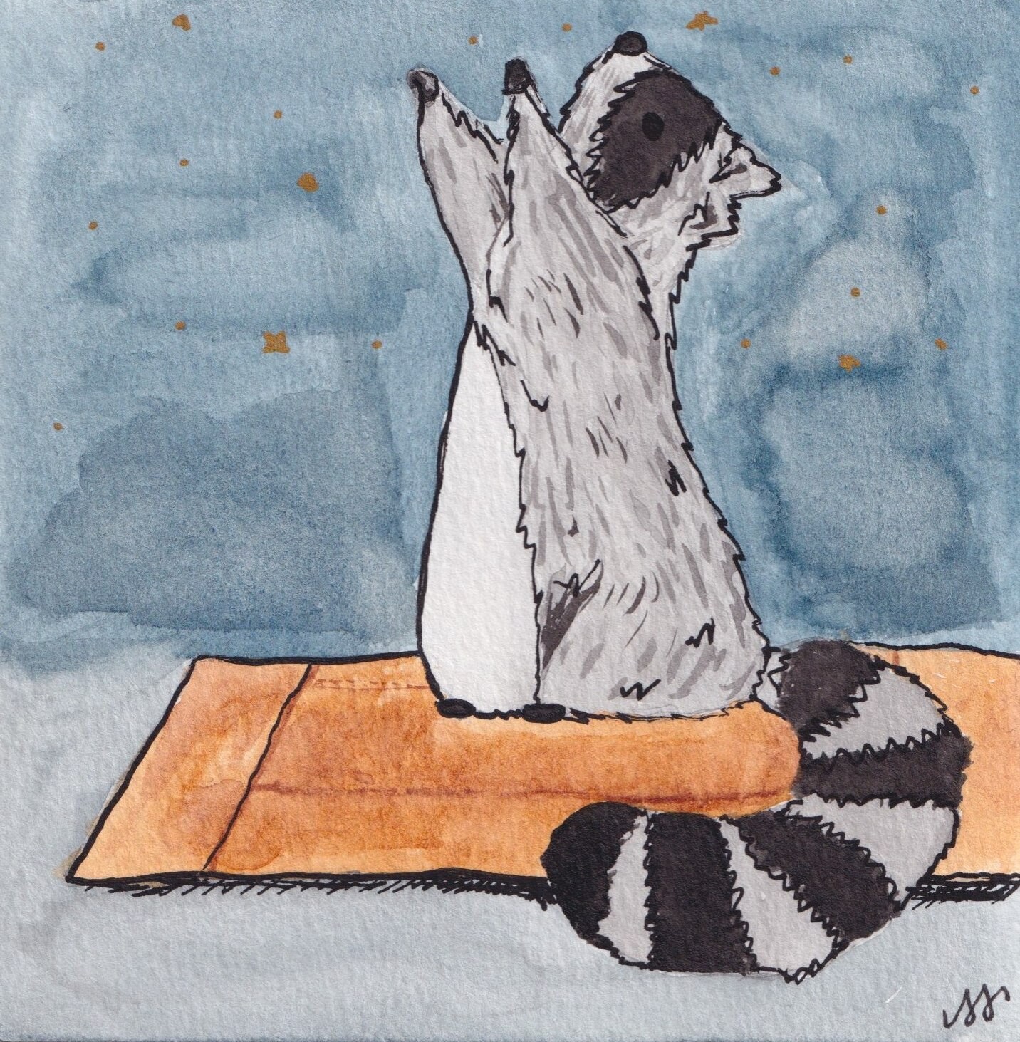 "Yoga by Trashlight" Print