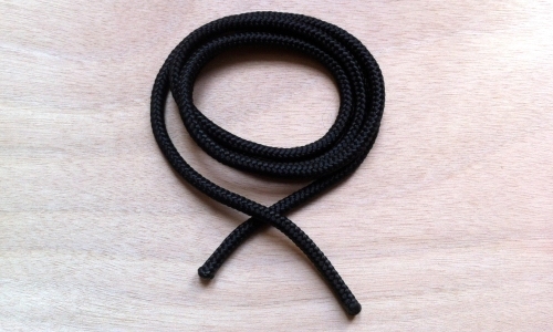 Seil für Trageschlaufen, 6 mm, schwarz