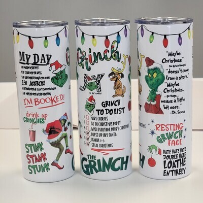 Grinch Tumbler 20oz