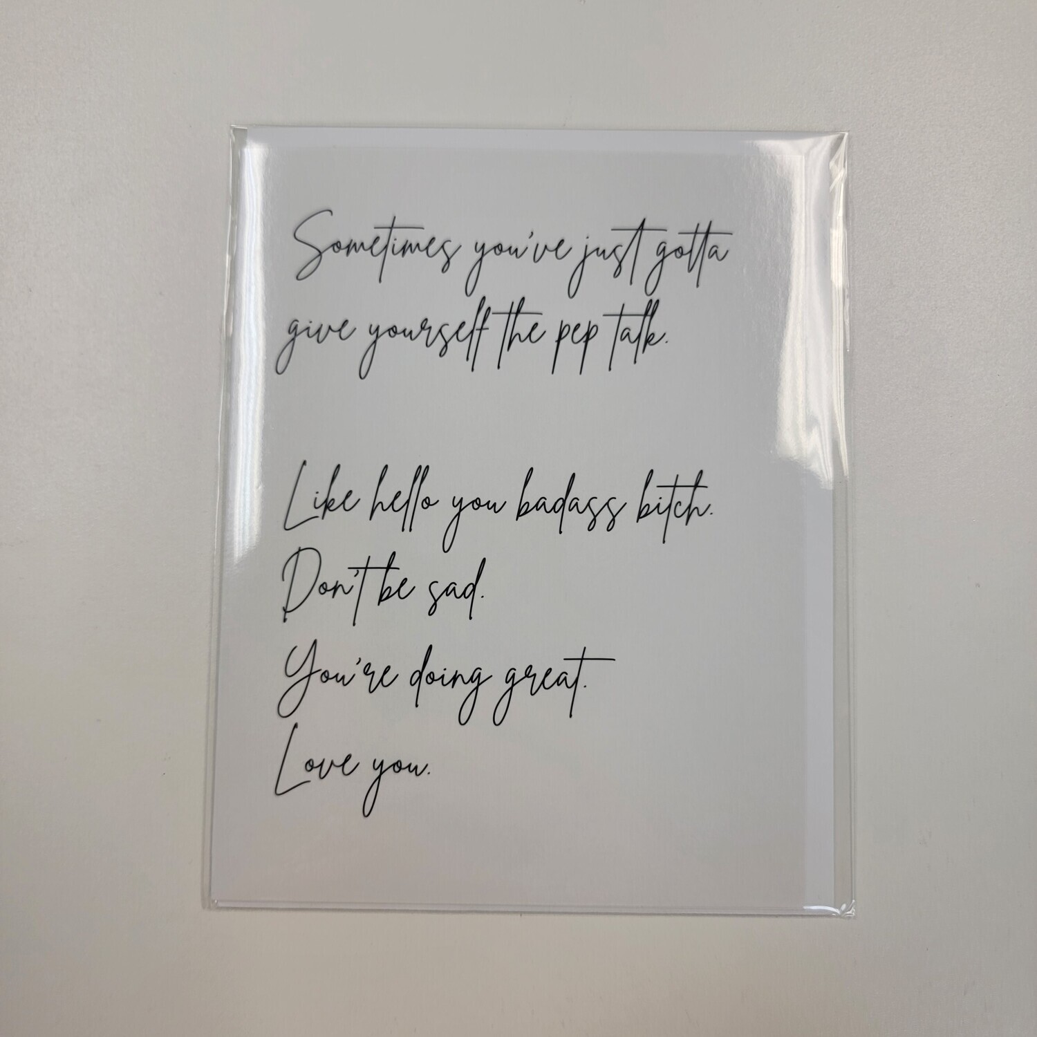 You Badass Bitch Greeting Card