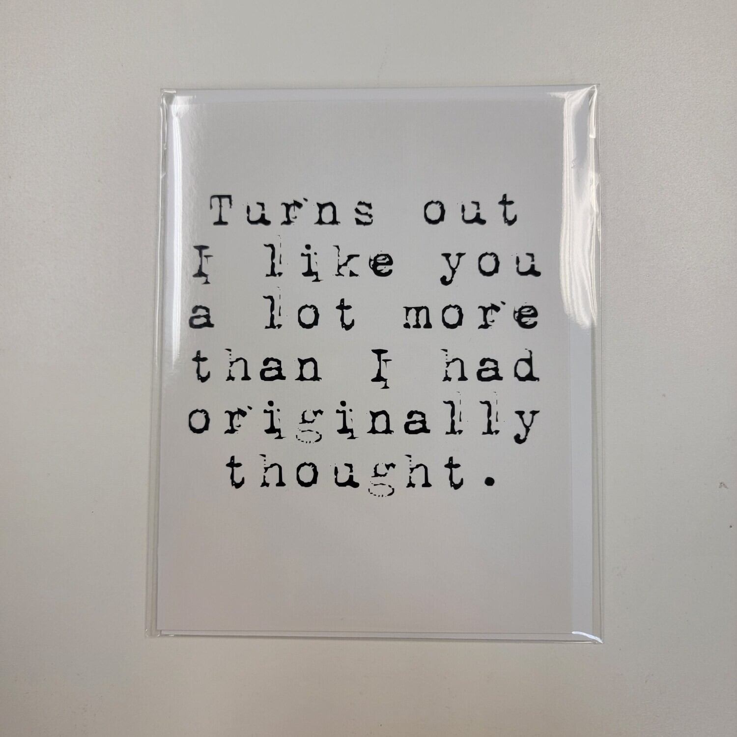 Like you More Than I Originally Thought
