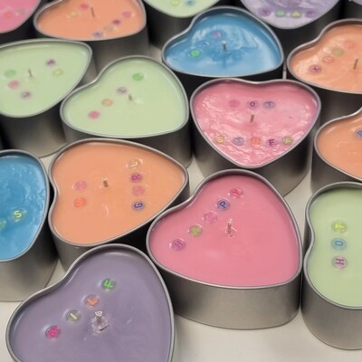 Candy Heart Candle 4oz
