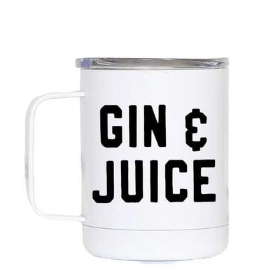 Gin and Juice Funny Travel Cup With Handle