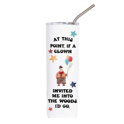 Funny Clown 20oz Stainless Steel Tall Travel Cup
