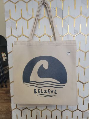 Believe Loch Ness Monster Nessie Canvas Tote Bag