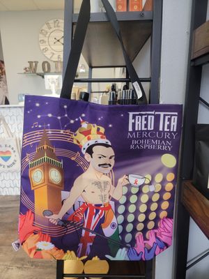 Artistic Reusable Tote Bags - Fred Tea Mercury