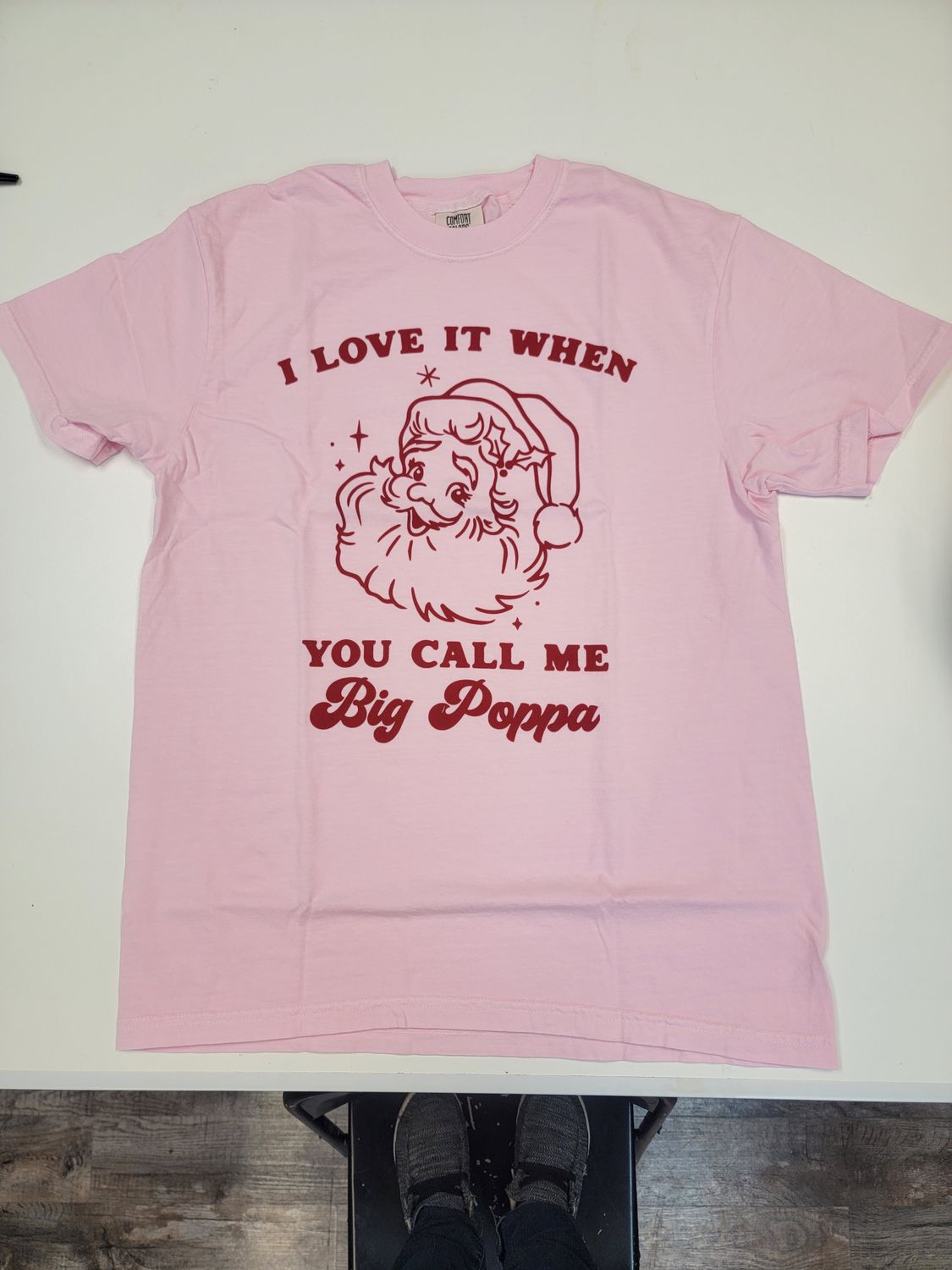 Big Poppa Funny Christmas Shirt, Christmas Graphic Tee - Medium