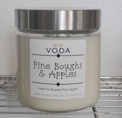 Pine Boughs & Apples (3 Wick)