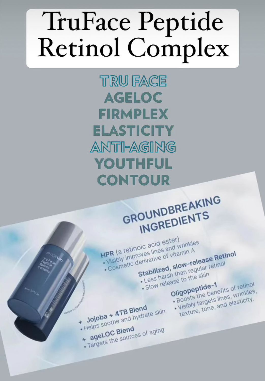 Tru Face Peptide Retinol Complex