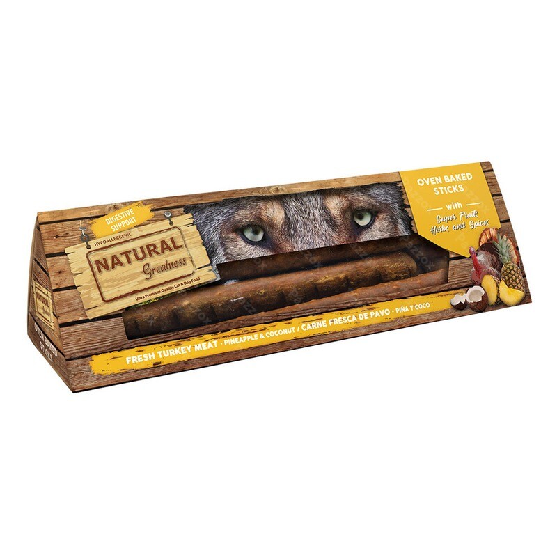 Natural Greatness graanvrij! Oven Baked Sticks Digestive Support 150gr