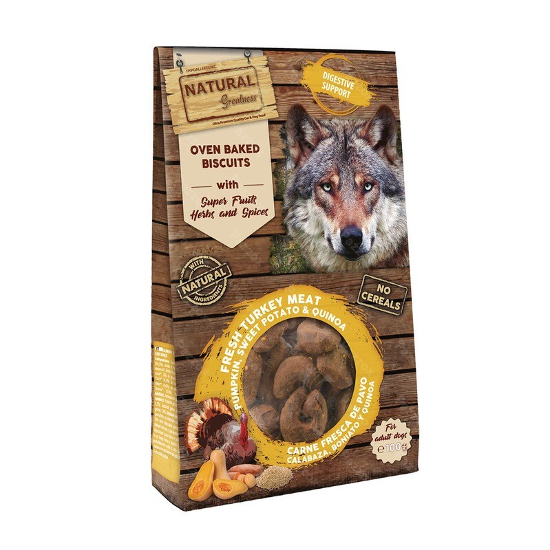 Natural Greatness graanvrij! Oven Baked Biscuits spijsvertering Support - 100gr
