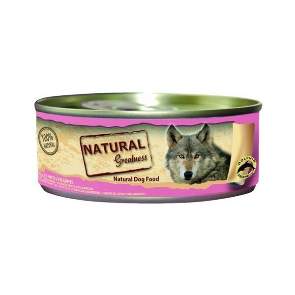 Natural Greatness 100% Natuurlijk 70% Tonijn, Gambas en Pompoen