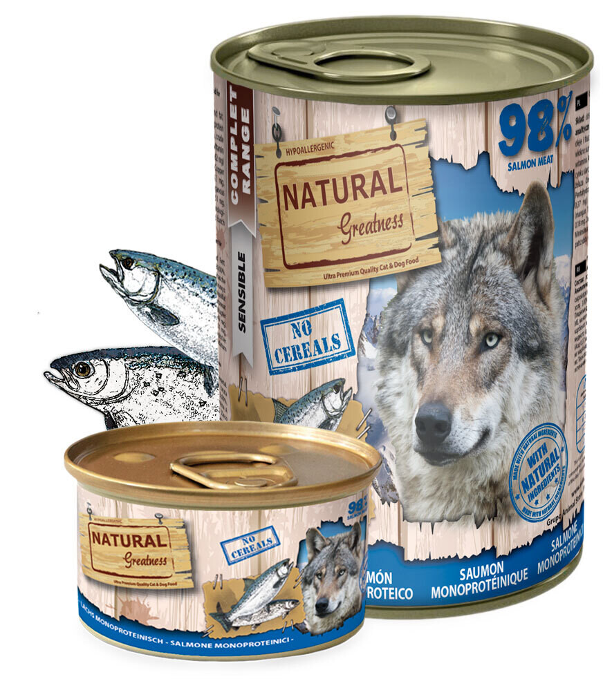 Natural Greatness Monoproteine 98%  Zalm 400 Gr