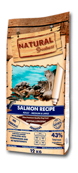 Natural Greatness - GRAANVRIJ - Hypoallergenic - Sensitive Zalm 2kg