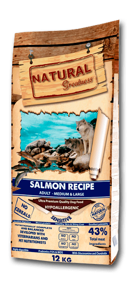 Natural Greatness - GRAANVRIJ - Hypoallergenic - Sensitive Zalm10kg