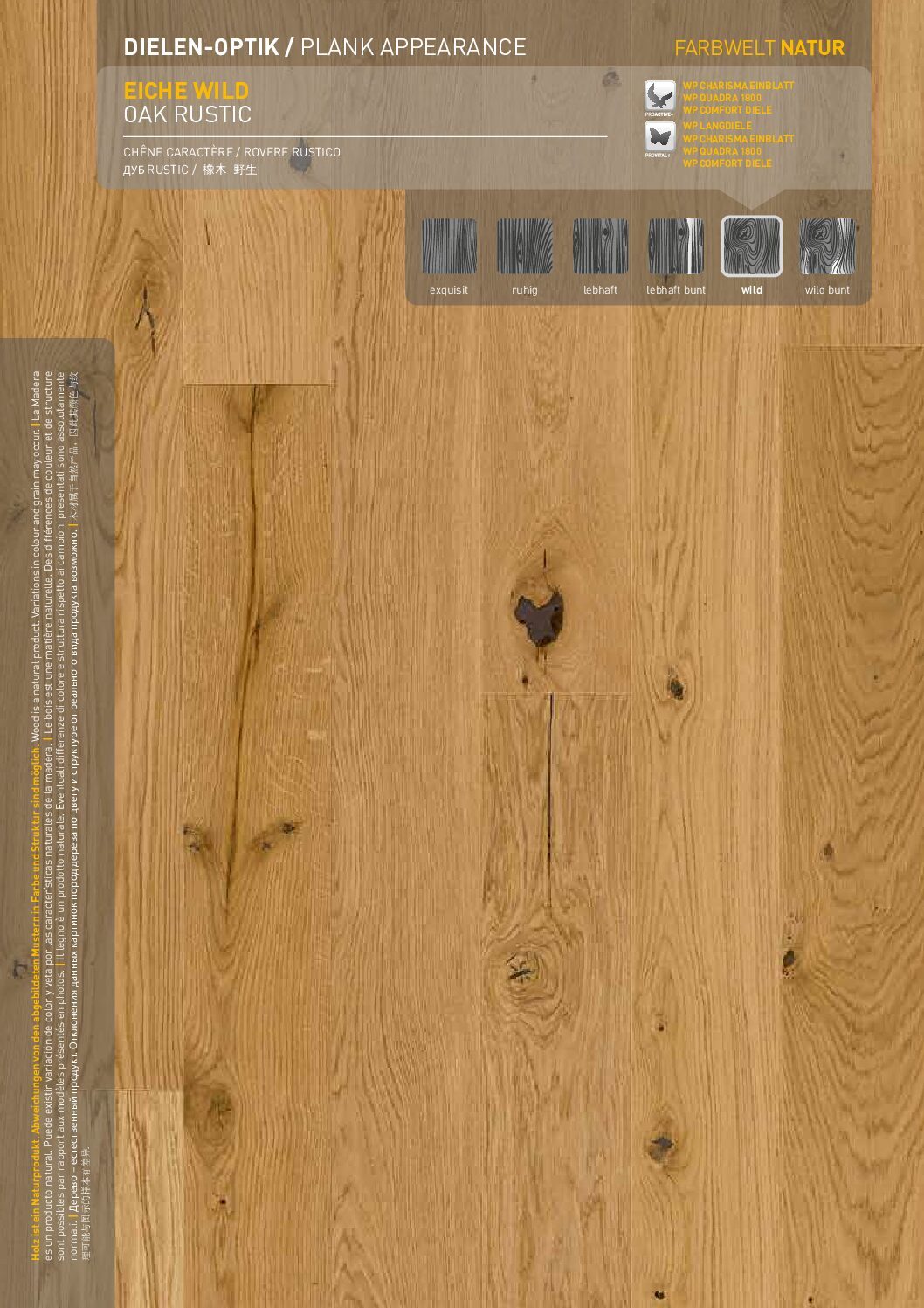 WEITZER Comfort Landhausdiele Eiche Wild gefast gebürstet ProActiv+ aus Österreich
