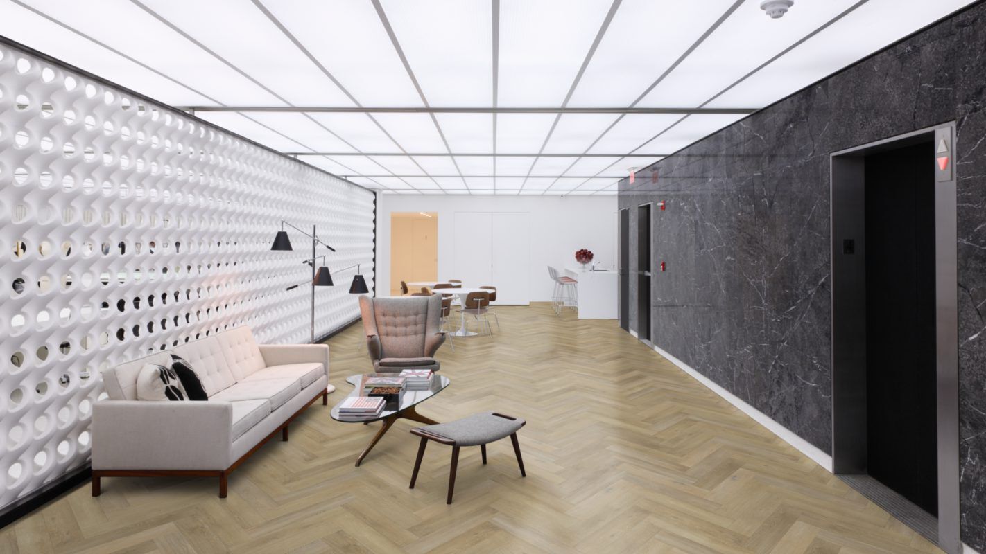 Hochwertiger Premium Klick-Vinylboden in Fischgrat
Gesamtstärke: 8mm
Abmessungen: 720 x 120 mm
Nutschicht: 0,55mm
VPE: 2,07
Das authentische Design von Como - Herringbone – IC55 passt mit seiner Texturtiefe, seiner Größe und seinem natürlichen, coolen Look gut zu vielen verschiedenen Stilen. Das helle Holzdesign ist ein echter Hingucker Herringbone Format mit dem Installationstyp Isocore Click 55 (IC55).