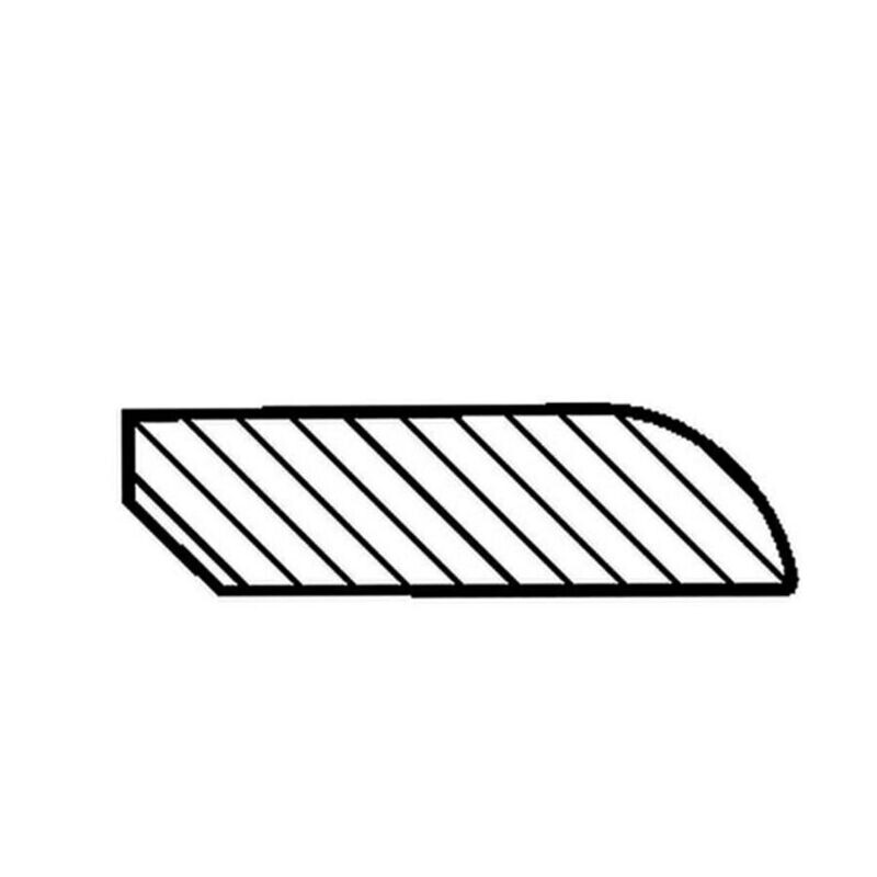 Döllken-Flachleiste selbstklebend weiß 1013 2500mm Döllken Flachleiste weiß selbstklebend