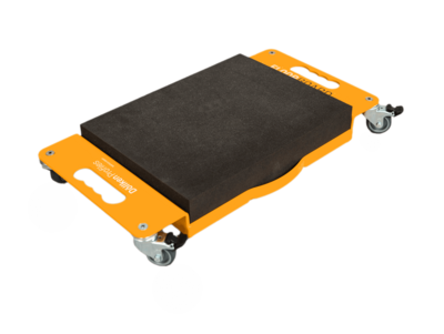 Döllken Floorboard im Karton FLOORBOARD, der unverwüstliche Knieroller, ist für jeden Profi ein Muß, der kniend Arbeiten verrichtet. Auch nach Stunden ist ein ermüdungsfreies Arbeiten möglich. Das FLOORBOARD ist vielseitig einsetzbar - als Aufnahmefläche für weitere Behälter, zum Mitführen des Anrühreimers oder auch einfach für eine bequeme Pause zwischendurch.