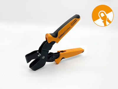 Döllken Ausklinkzange 16mm mit ergonomischen Griff • zum Ausklinken von Aussparungen aus Kunststoffprofilen „Kabelausführungen“ z.B.: Grundprofile Cubica LS und GP 20, S 60 flex life / S 100 flex life / KSO / TS 60 C 60/ D 60, C 100, HSL 6 / 8 / 10, USL 60 sowie Heizrohrverkleidungsleiste
• weiterhin zum Ausklinken von Aussparungen aus Kunststoffgehäusen für die Elektro- und Sanitärinstallation geeignet
• zum Schneiden von Aussparungen bei flexible Bodenbelägen oder anderen Fußbodenbelägen für Heizungsrohre
• leichter ziehender Schnitt (Scherenprinzip)
• saubere Schnittkanten, exaktes Schneiden der Weichlippen an der Sockelleiste