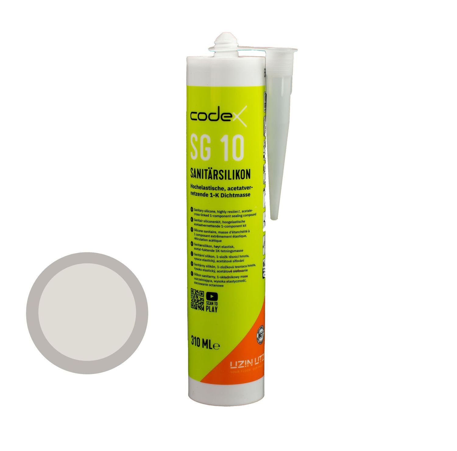 Codex SG 10 310ml silbergrau Codex SG 10 310ml silbergrau