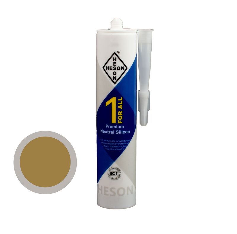 Heson Silikon 1forAll 310ml Mittelbeige/ Buche dunkel