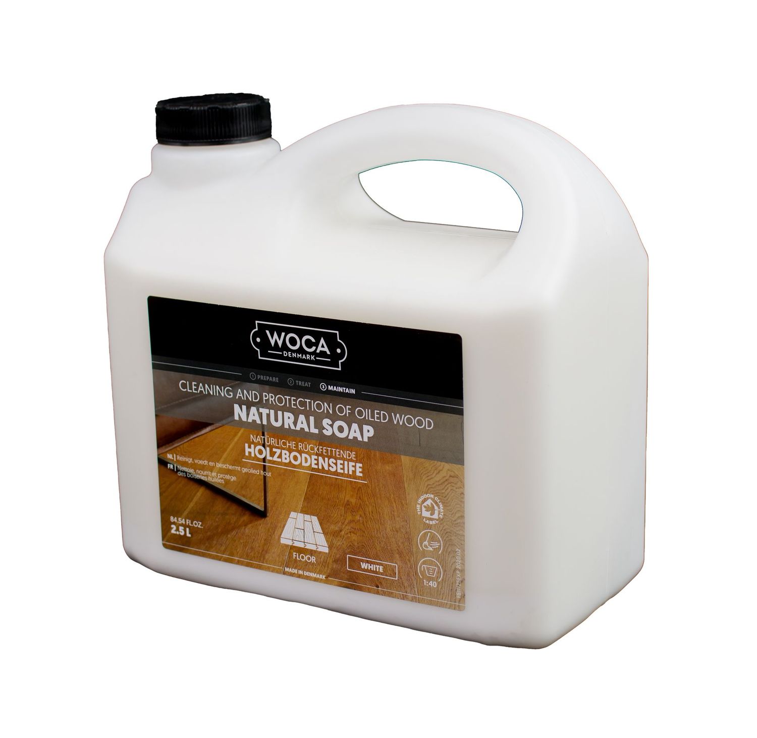 WOCA Holzbodenseife weiß 2,5 Liter