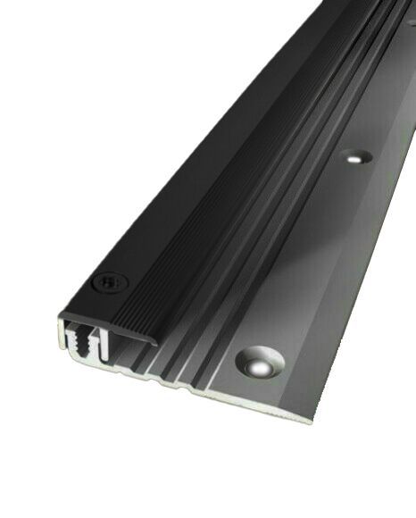 Abschlussprofil versenkt gebohrt, Alu eloxiert, Schwarz, 6,5 - 16 mm, 2,70 m, Typ 287 Abschlussprofil versenkt gebohrt, Alu eloxiert, Schwarz, 6,5 - 16 mm, 2,70 m, Typ 287