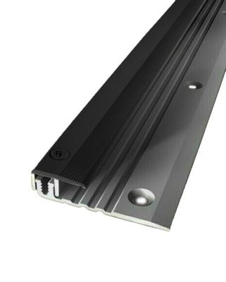 Abschlusssprofil,versenkt Geborht, Alu eloxiert, Schwarz, 6,5 - 16 mm, 1,00 m, Typ 287 Abschlusssprofil,versenkt Geborht, Alu eloxiert, Schwarz, 6,5 - 16 mm, 1,00 m, Typ 287